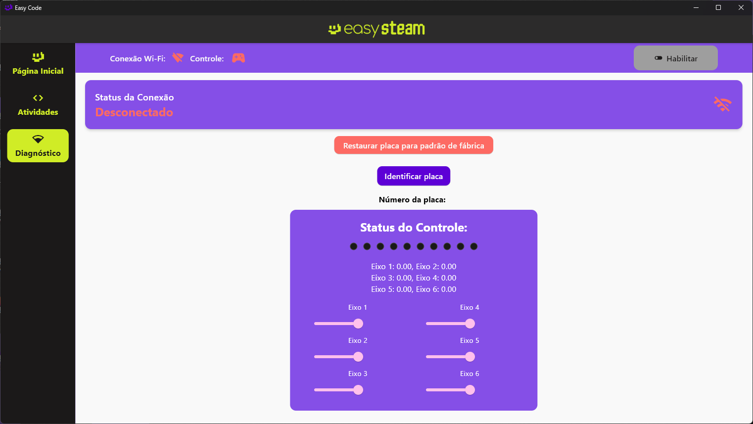 Página de diagnóstico